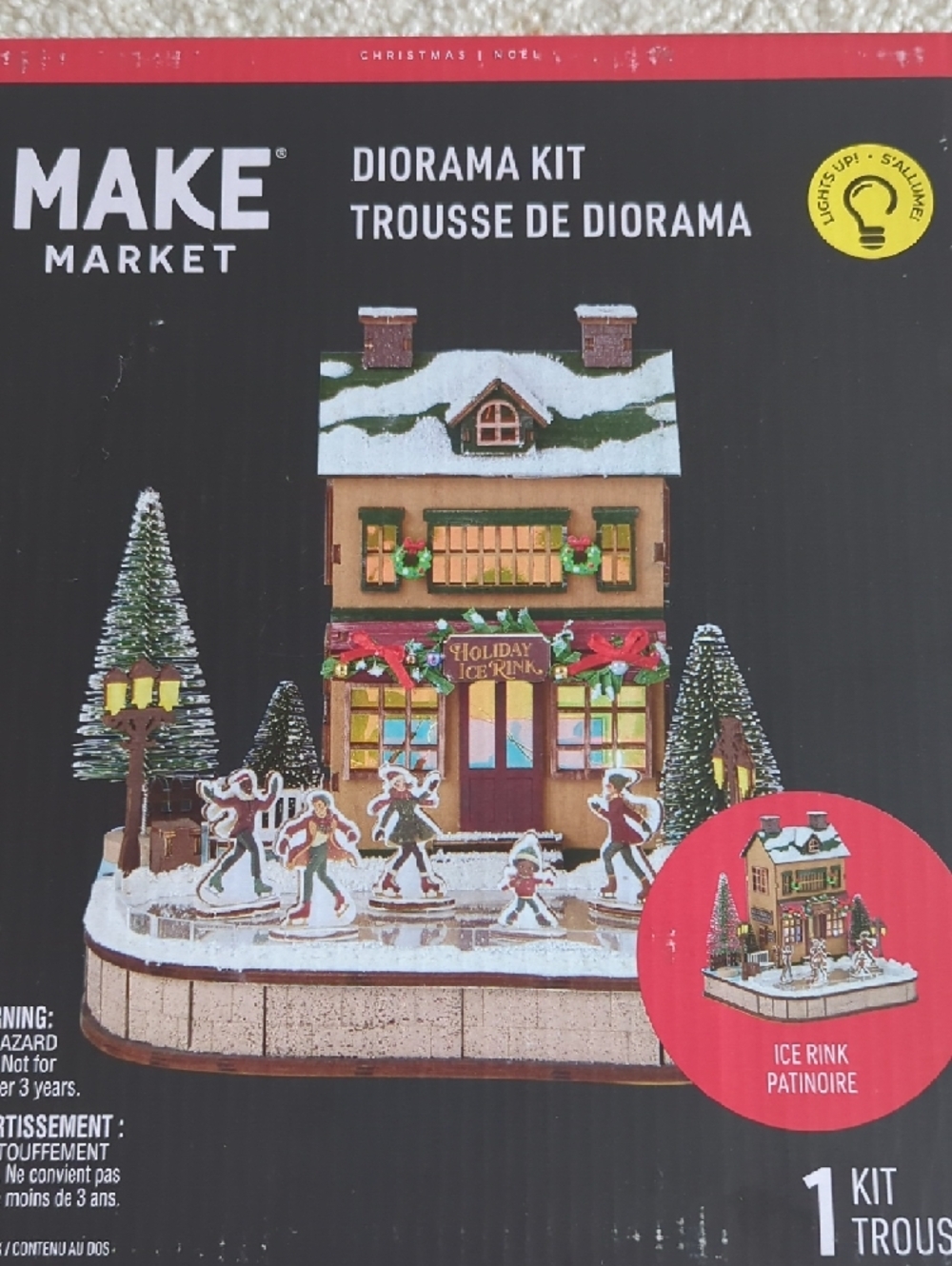 3 For $30. MAKE MARKET Holiday Ice Rink Diorama Kit - Picture 6 of 6